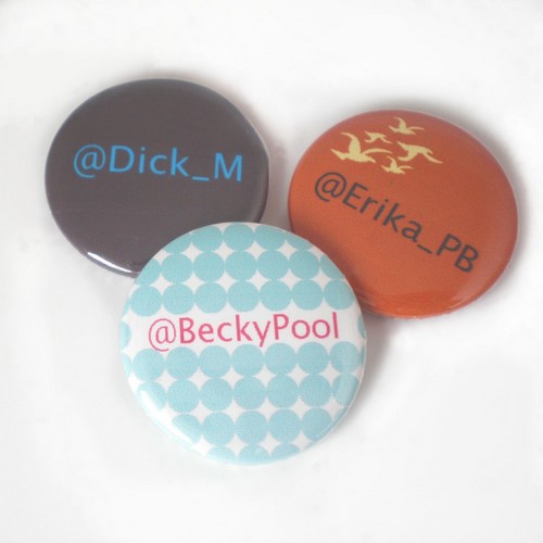 Custom Twitter Name Button