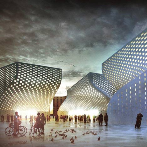 Cultural centre in Tirana by BIG